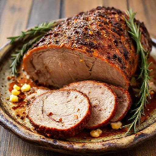 Porchetta-maustettu Porsaan Lapa