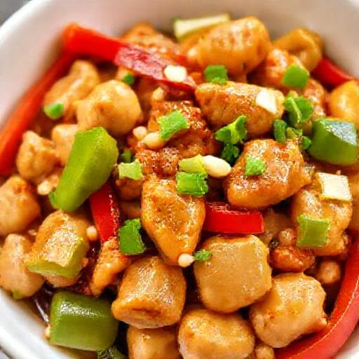 Nopea Kana Kung Pao -tyylinen