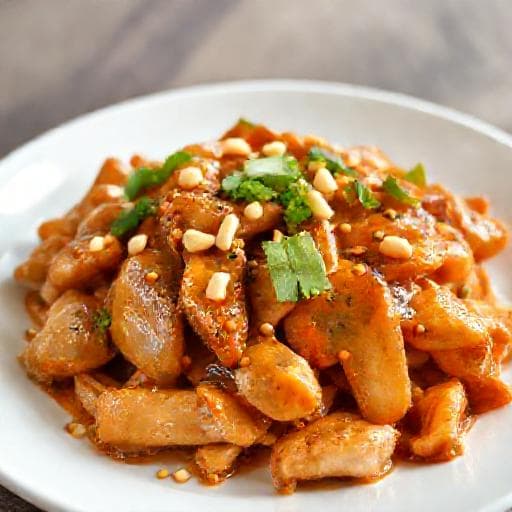 Nopea Satay-kana pannulla