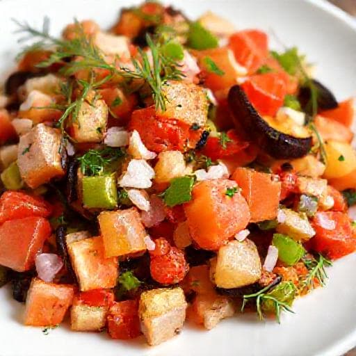Hızlı Patlıcan Salatası (Fırında)