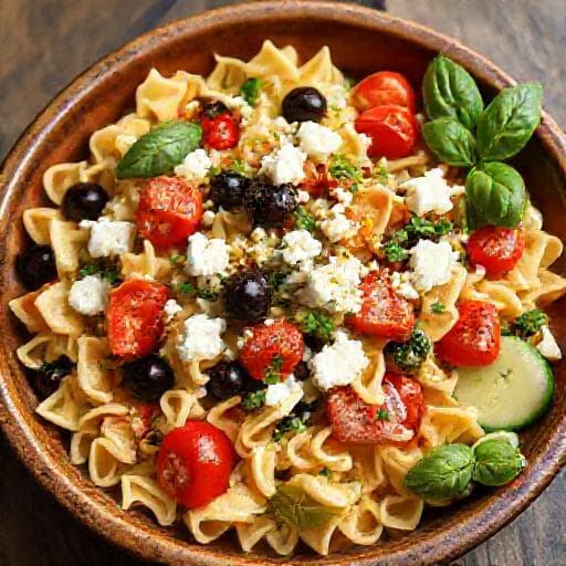 Akdeniz Esintili Makarna Salatası