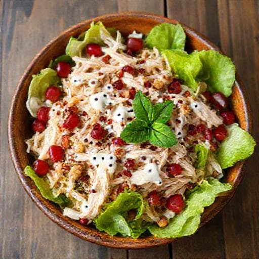 Yoğurtlu ve Cevizli Tavuklu Salata