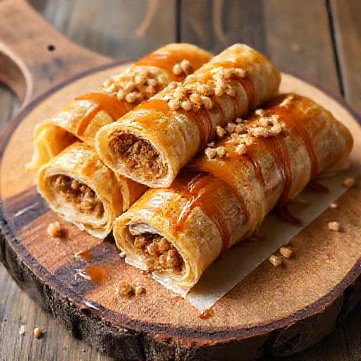 Pratik Cevizli Baklava Ruloları