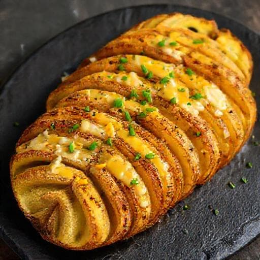 Snelle Hasselbackaardappelen met Kaas