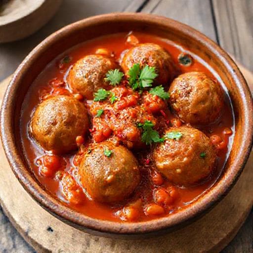 Balletjes in Pittige Tomatensaus met Venkel