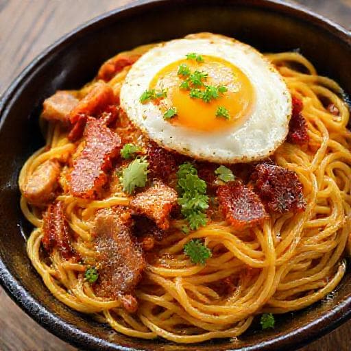 Bami Goreng 'Special' met Varkensvlees en Ei