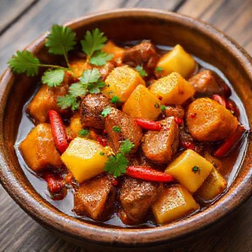 Babi Pangang met Ananas en Chili