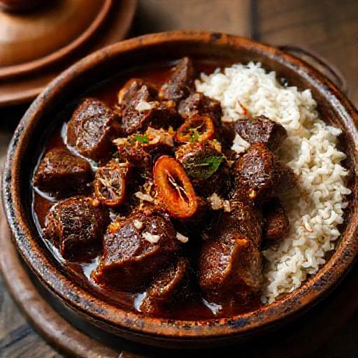 Daging Smoor met Kokos en Specerijen (Creatieve Twist)