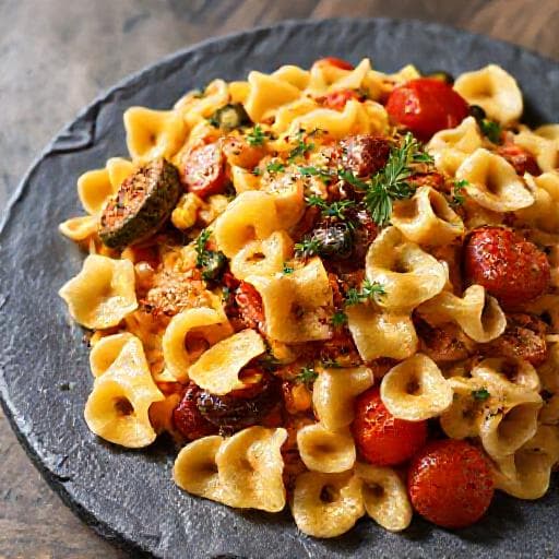 Pasta Primavera met Geroosterde Groenten