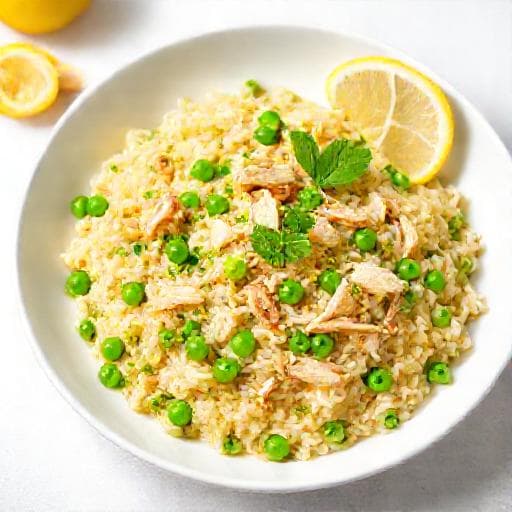 Snelle Kip Risotto met Citroen