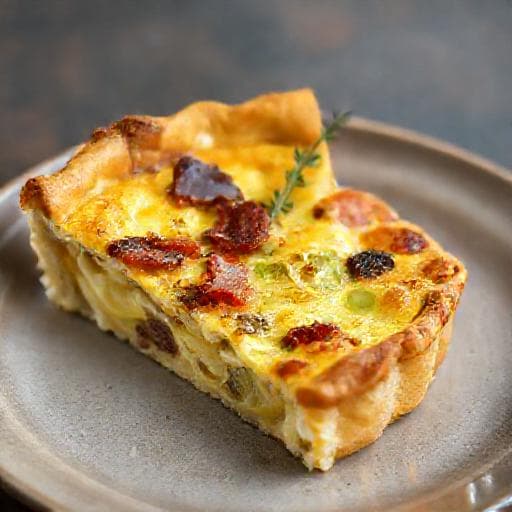 Quiche Lorraine met Mosterd en Prei