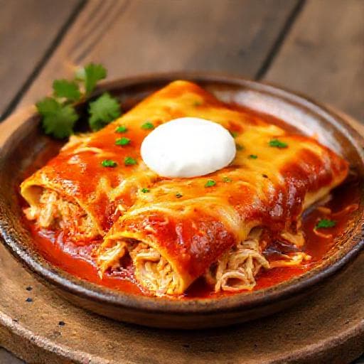 Klassieke Kip Enchilada's