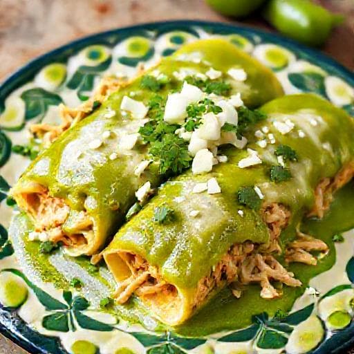 Groene Kip Enchilada's (Enchiladas Verdes)