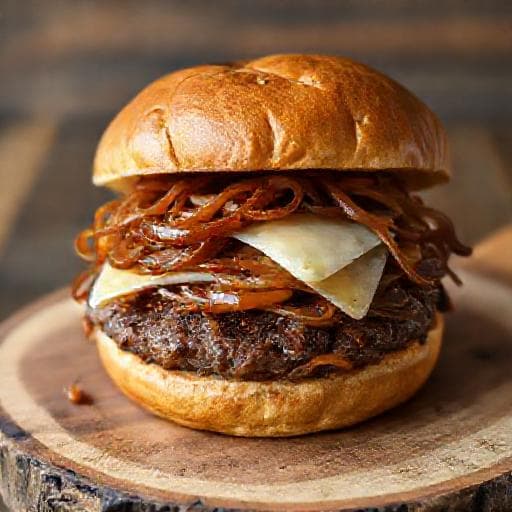 Smashburger met Karamel Uien
