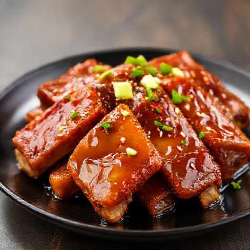 Spareribs uit de Oven met Honing-Gember Glazuur