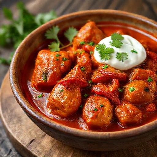 Kip Tikka Masala met Geroosterde Paprika