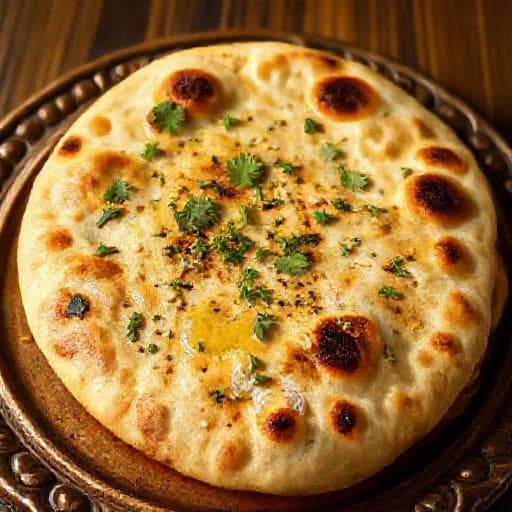 Knoflook en Koriander Naan