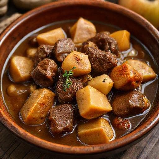 Hachee met Appel en Kruidkoek
