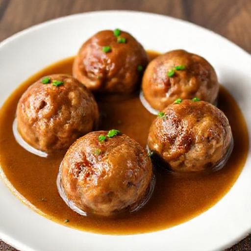 Snelle Gehaktballen met Gebonden Jus