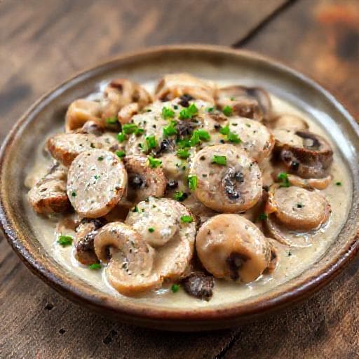Snelle Varkenshaas met Champignonroomsaus