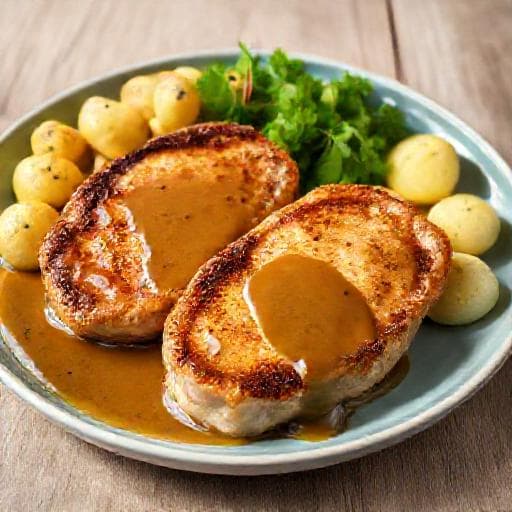 Snelle Karbonades met Gebonden Jus