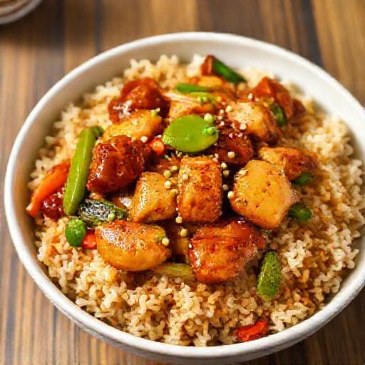 Snelle Kip Teriyaki met Gebakken Rijst