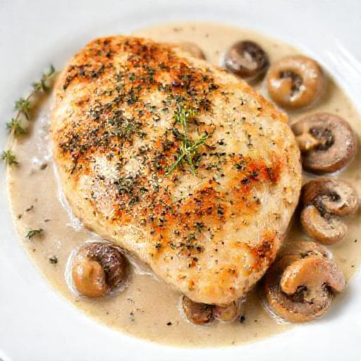 Kip met Champignons en Kruidenkorst
