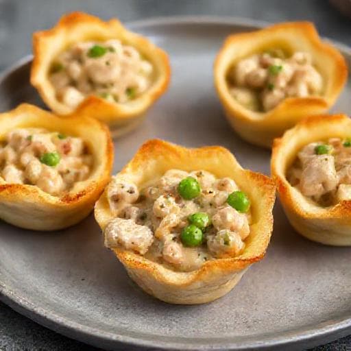 Snelle Pasteitjes met Kippenragout (met kant-en-klare ragout)