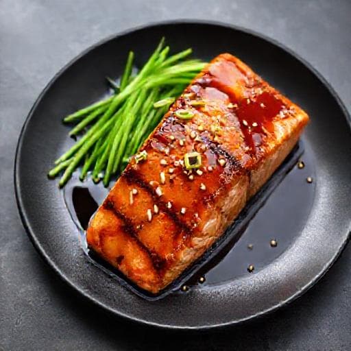 Zalm uit de Airfryer met Teriyaki Glaze