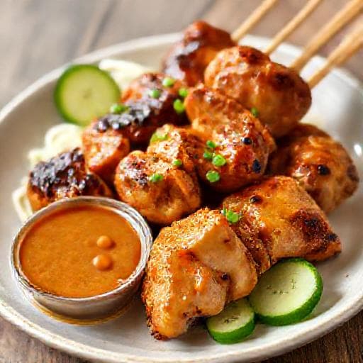 Snelle Kipsaté met Ketjapmarinade