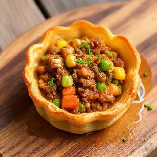 Snelle Vol-au-vent met Gehakt en Groenten