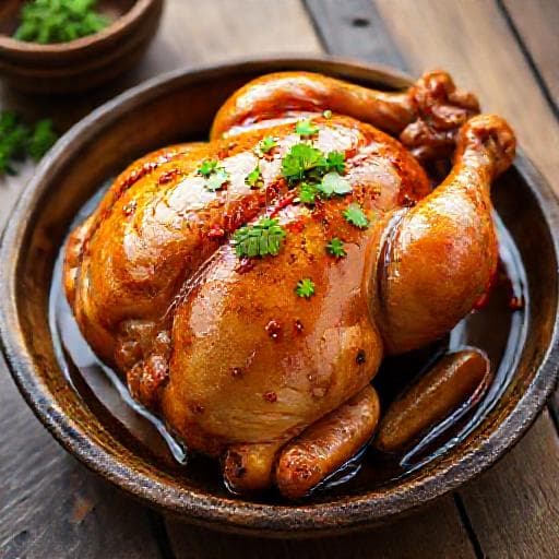 Gà tre hấp mắm nhĩ truyền thống