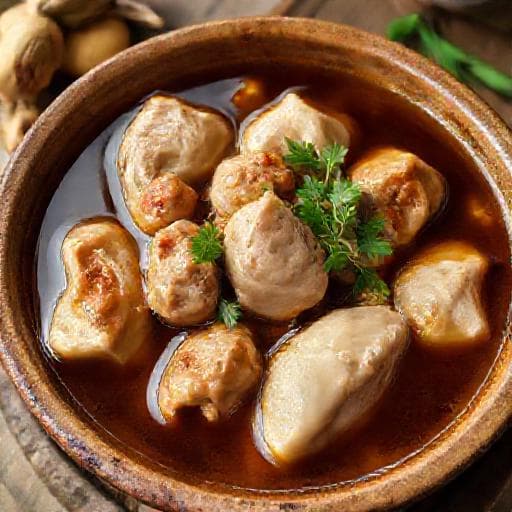 Gà hầm ngải cứu truyền thống