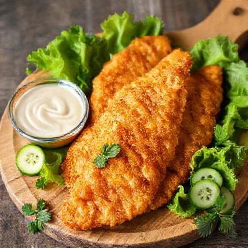 Cá tai tượng chiên xù cuốn bánh tráng (Phiên bản nhanh)