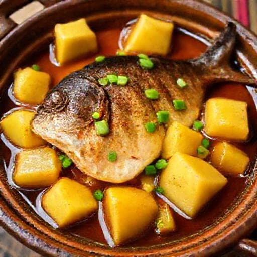 Cá bớp kho tộ thơm (dứa)