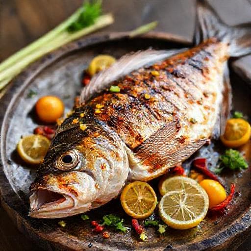 Cá Bớp Nướng Muối Ớt Sả Tắc (Biến tấu Miền Tây)