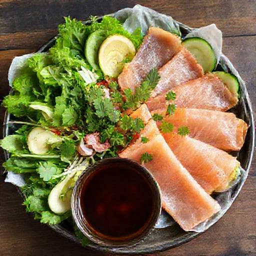 Gỏi Cá Nam Ô Cuốn Bánh Tráng