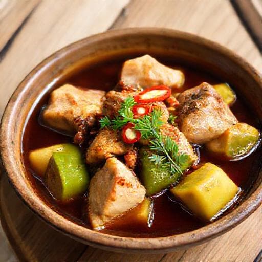 Cá lăng om chuối đậu (Truyền thống)
