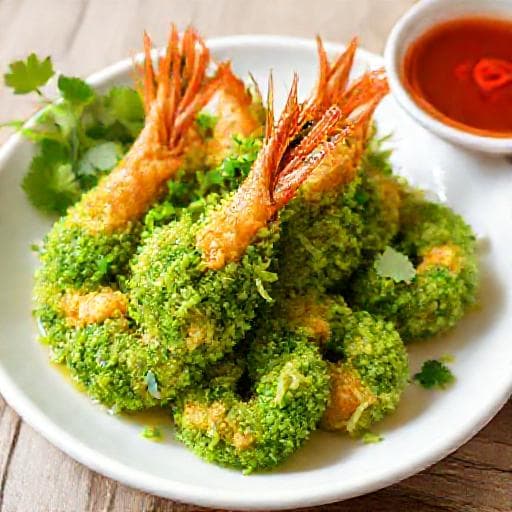 Tôm chiên cốm truyền thống
