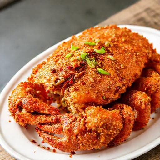 Cua Rang Muối Kiểu Hồng Kông Truyền Thống