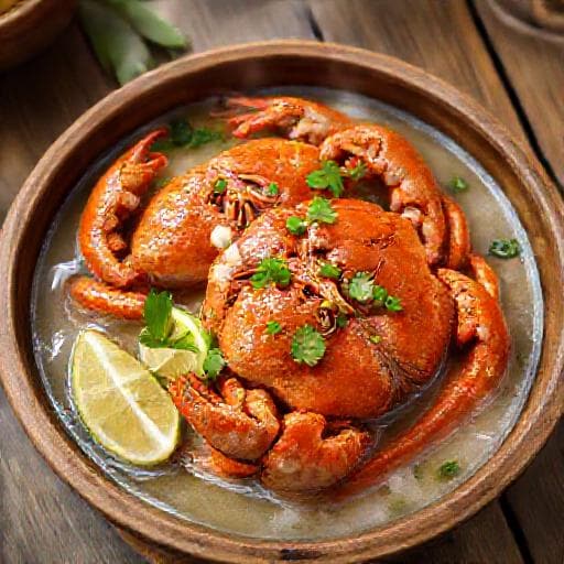 Cua Hấp Bia Kiểu Miền Tây (với nước dừa)