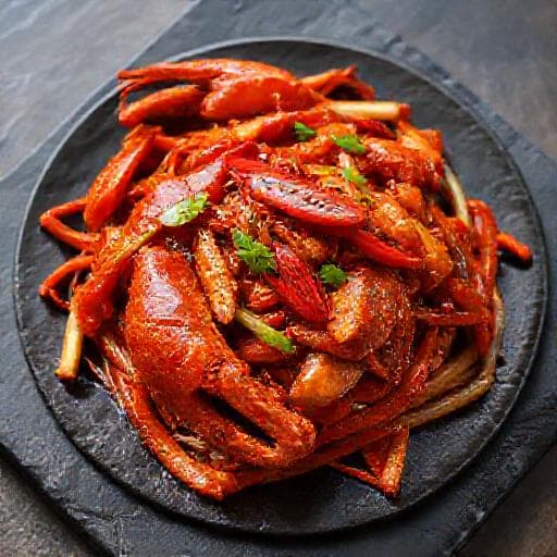 Ghẹ Rang Me Sả Ớt Cay Nồng