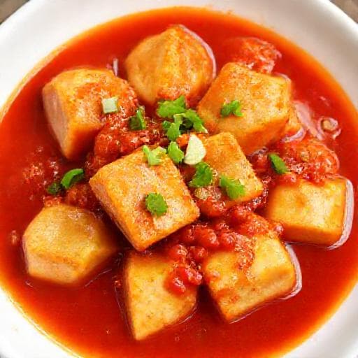Đậu hũ sốt cà chua truyền thống