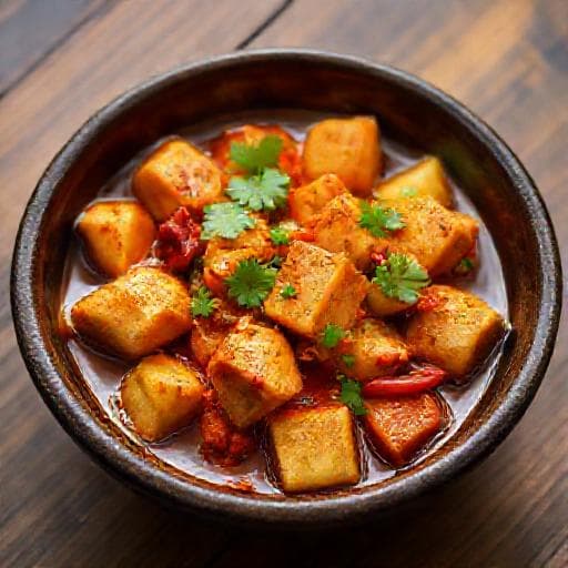 Đậu hũ sốt cà chua kiểu Huế