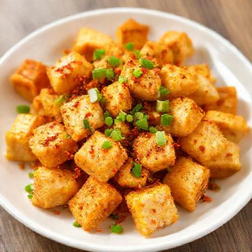 Đậu hũ chiên sả ớt nhanh gọn