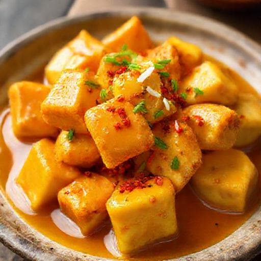 Đậu hũ sốt trứng muối (Truyền thống)