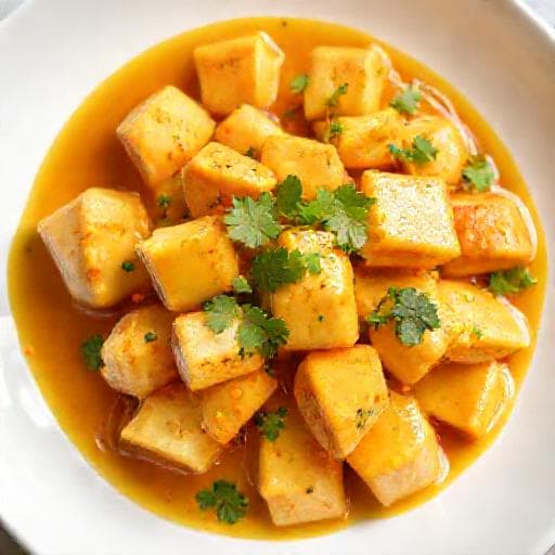 Đậu hũ sốt trứng muối nhanh gọn