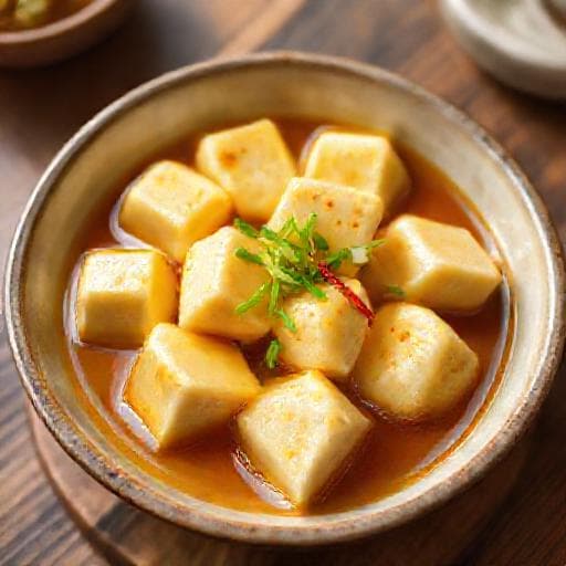 Đậu hũ sốt trứng muối kiểu Hồng Kông