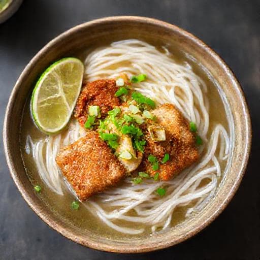 Bún chả cá Đà Nẵng phiên bản nhanh
