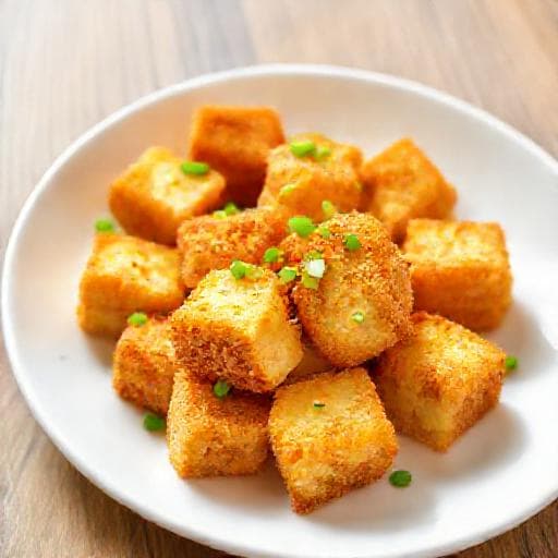 Đậu hũ trứng chiên xù nhanh gọn